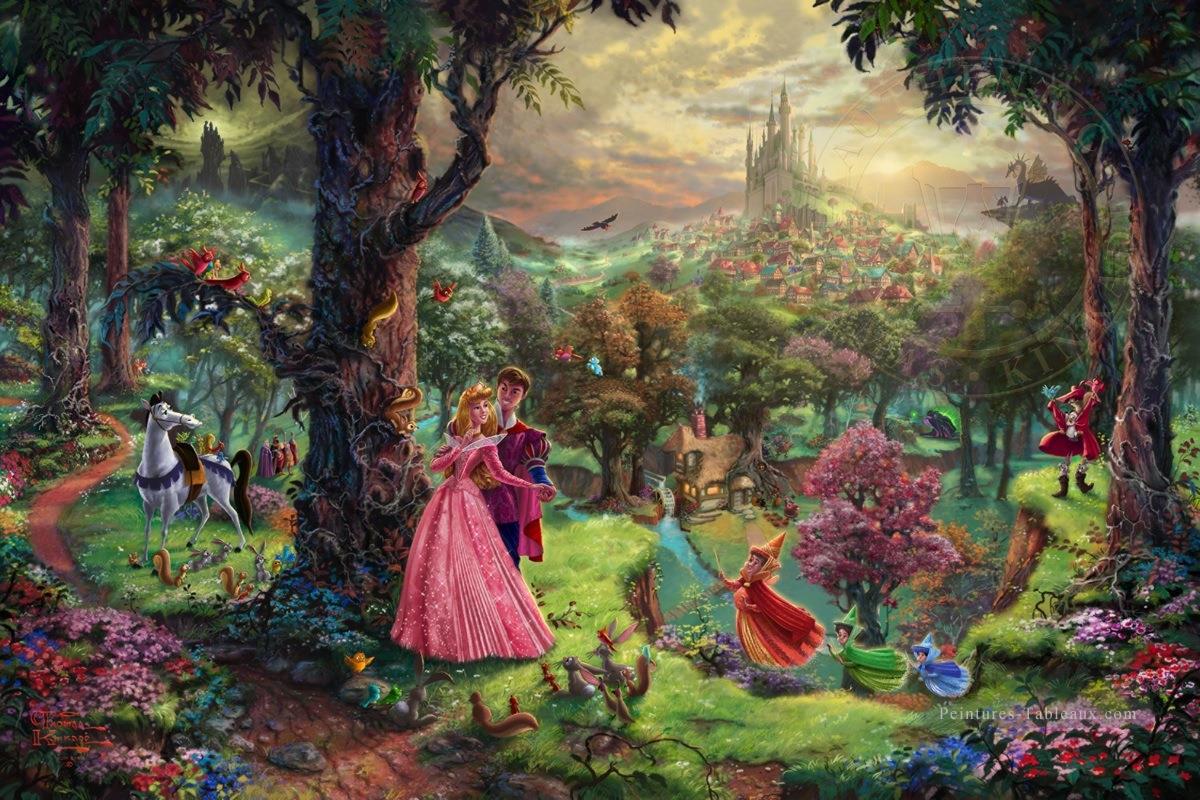 Sleeping Beauty TK Disney Peintures à l'huile